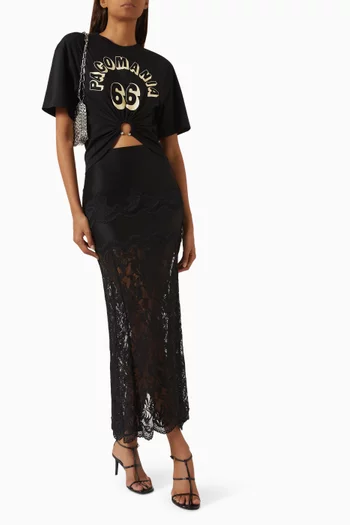 Printed Piercing T-shirt in Cotton