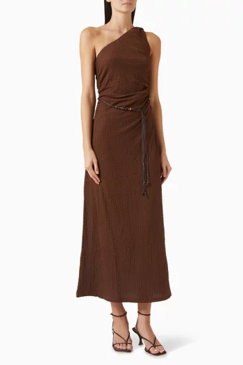 Delphine One-shoulder Midi Dress