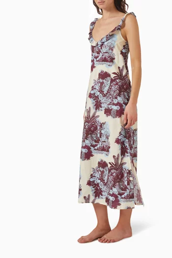 Frill Slip Nightie in Cotton