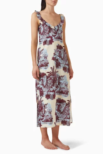 Frill Slip Nightie in Cotton