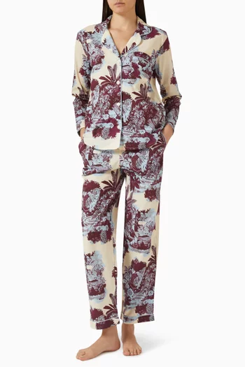 Long Pyjama Set in Organic-cotton