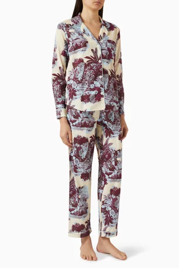Long Pyjama Set in Organic-cotton