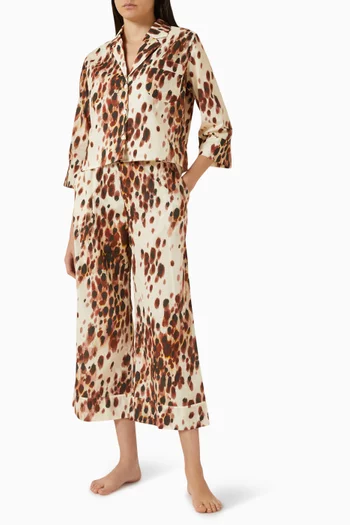 Boxy-fit Shirt & Pants Pyjama Set in Organic-cotton