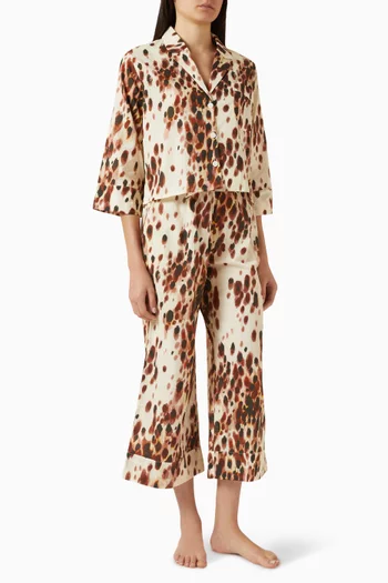 Boxy-fit Shirt & Pants Pyjama Set in Organic-cotton