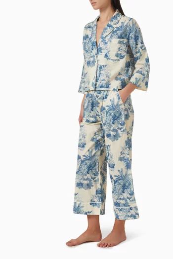 Boxy-fit Shirt & Pants Pyjama Set in Organic-cotton