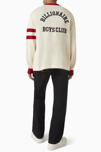 Astro College Cardigan in Wool-blend