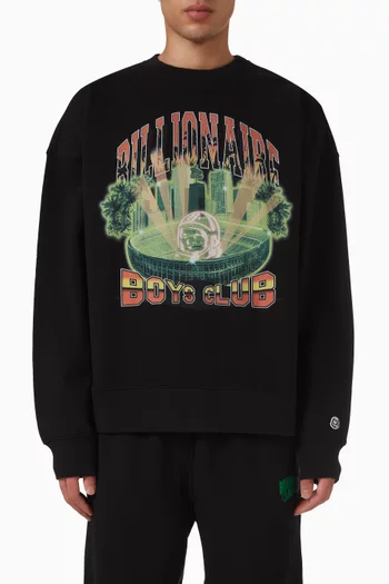 Stadium Oversized Sweatshirt in Cotton