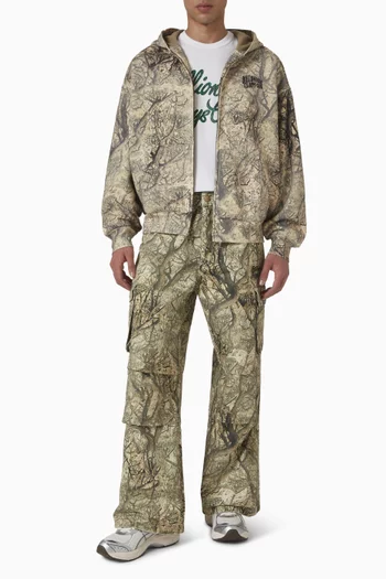 Script Oversized T-shirt in Cotton