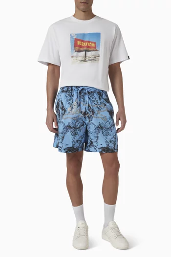 Billboard-print T-shirt in Cotton