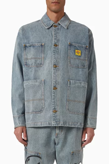 جاكيت تشور بطبعة آيس كريم وعظام دينم