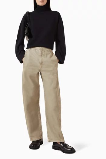 بنطال دينم بقصة ساق أسطوانية