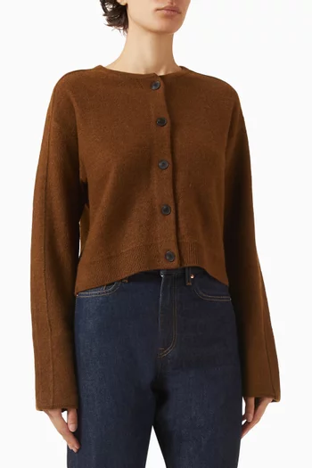 Cardigan in Boiled-wool