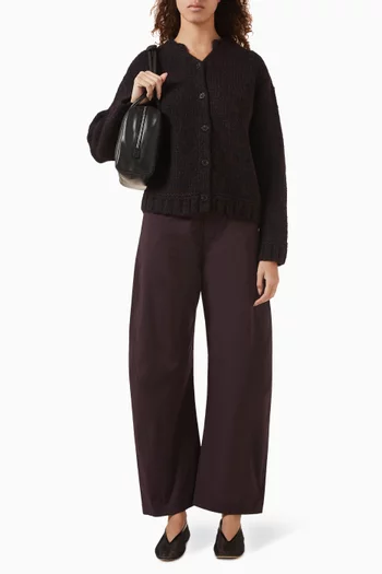 بنطال قطن بقصة ساق أسطوانية