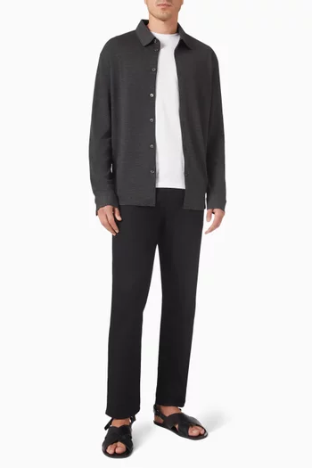 Shirt in Wool-blend Jersey