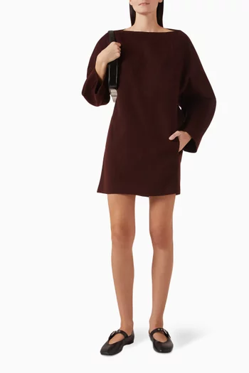 Mini Dress in Doubleface Wool