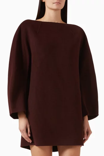 Mini Dress in Doubleface Wool