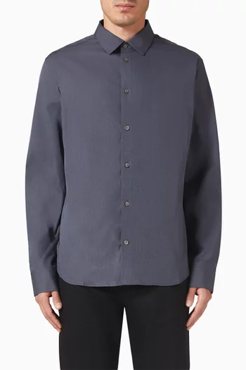 Fil-à-Fil Shirt in Cotton