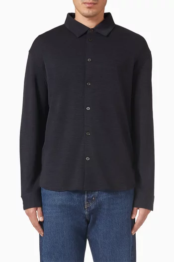 Shirt in Wool-blend Jersey