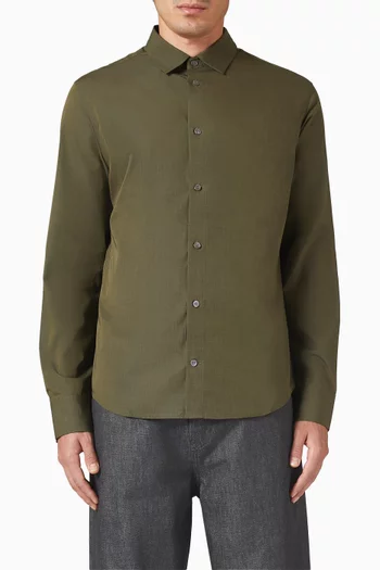 Fil-à-Fil Shirt in Cotton