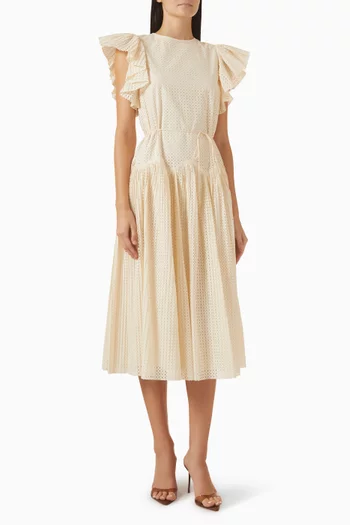 Sylvaine Midi Dress in Cotton