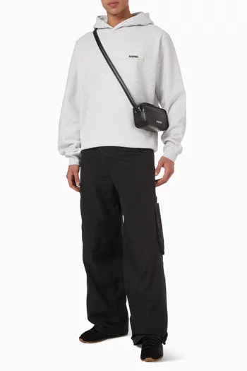 Grosgrain Logo Hoodie in Organic Cotton