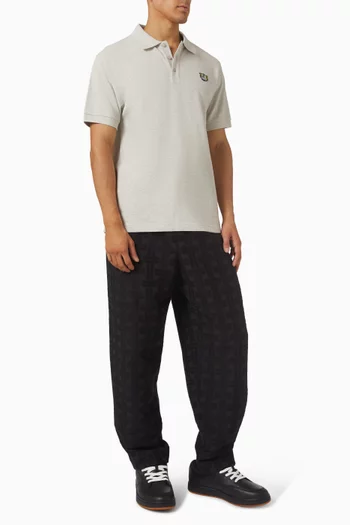 تي شيرت بولو وايلد تايجر بقصة ضيقة قطن بيكيه