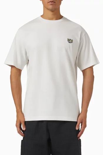 تي شيرت وايلد تايجر مطرز قطن