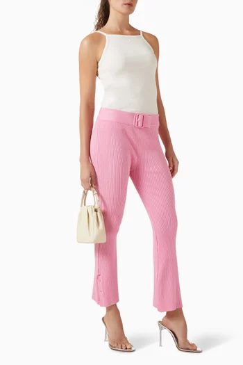 Capri Pants in Rib-knit