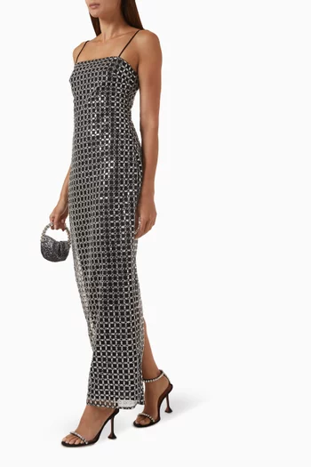 Beaded Maxi Slip Dress