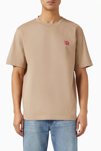Badge T-shirt in Cotton
