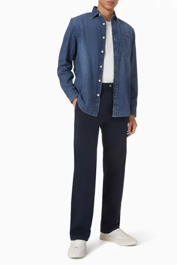 قميص بقصة عادية دينم