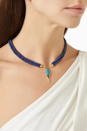 Kasbah Statement Necklace in 18kt Yellow Gold