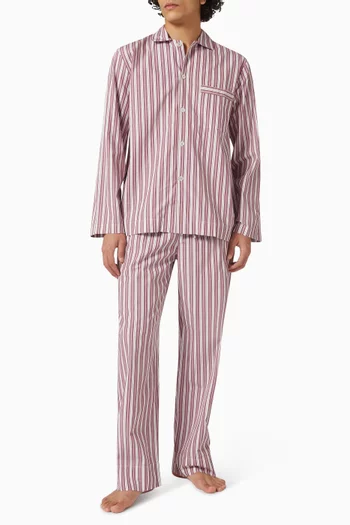 قميص بيجاما قطن بوبلين