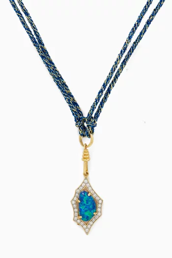 Kasbah Adjustable Thread Necklace in 18kt Yellow Gold