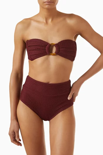 قطعة بيكيني علوية توري بتصميم باندو كروشيه