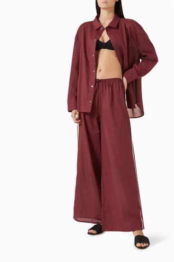 قميص بويفريند بصف أزرار