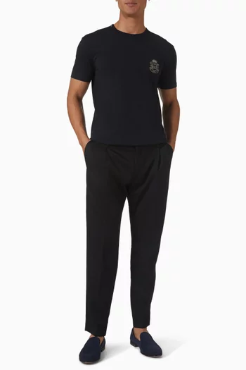 Heraldic DG-patch T-shirt in Cotton-jersey