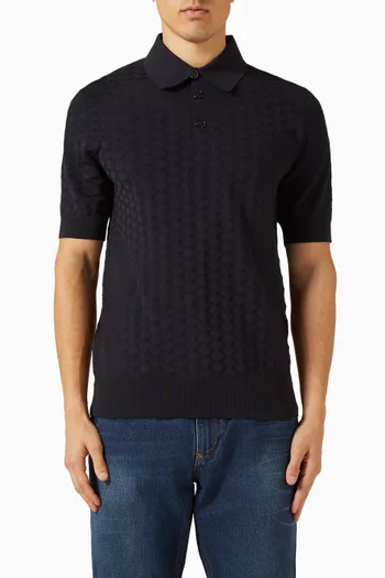 سترة بياقة بولو حرير