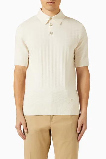 سترة بياقة بولو حرير