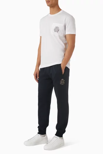 Heraldic Logo-patch Sweatpants in Cotton-jersey