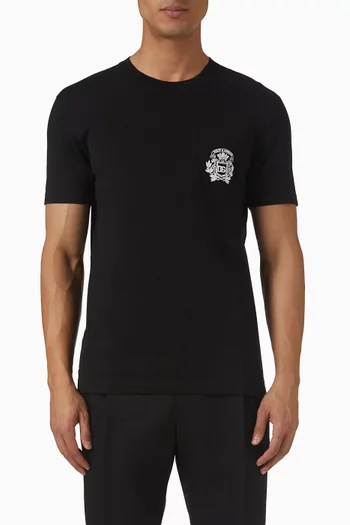 Logo-embroidered Pocket T-shirt in Cotton-jersey