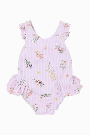 لباس سباحة ميرا مزين بنقشة