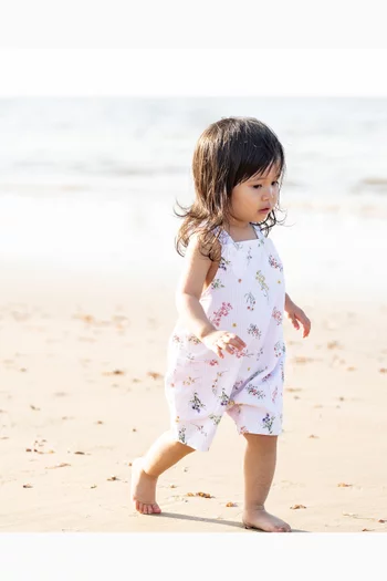 Myra Print Playsuit in Cotton