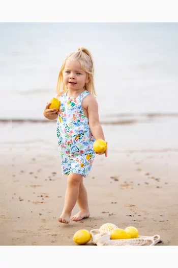 Addison Print Playsuit in Cotton