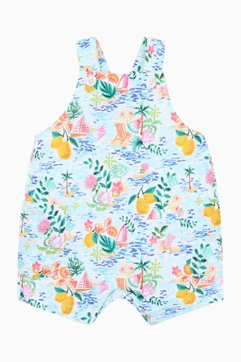 Addison Print Playsuit in Cotton