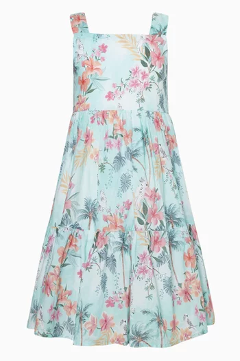 Milana Print Sun Dress in Cotton