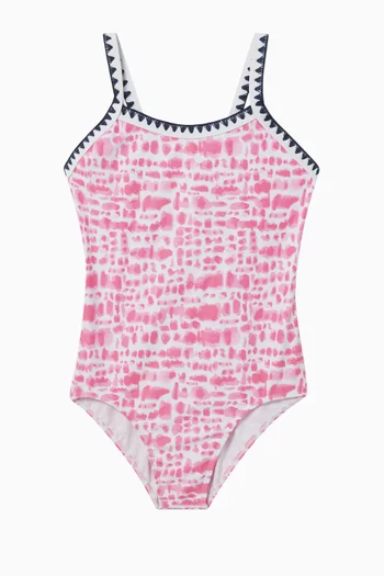 Koa Print One-piece Swimsuit