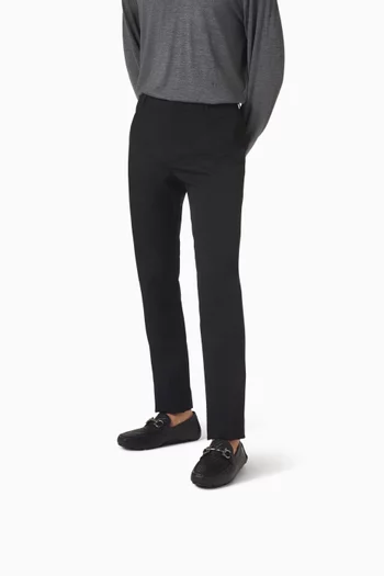 حذاء درايفر مزين بحلية جانشيني جلد مجدول