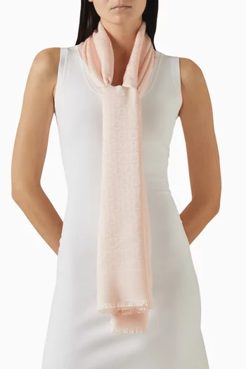 وشاح بنقشة شعار جانشيني مزيج حرير