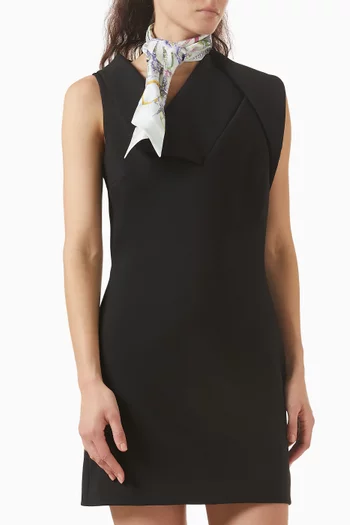 Floral-print Foulard in Silk